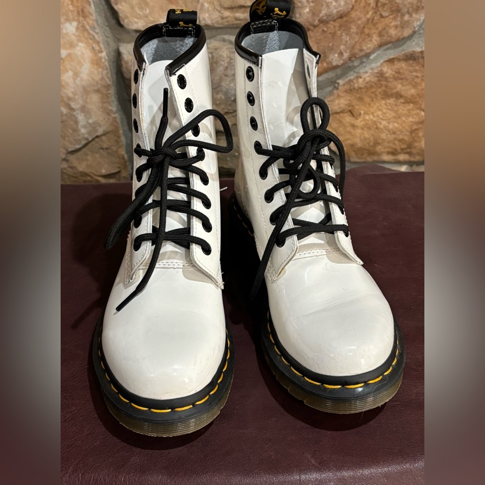 Dr.Martens white boots